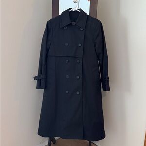 GORGEOUS Vintage London Fog Black Trench Made in USA 🇺🇸